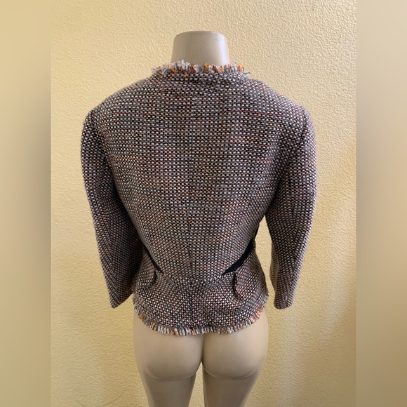 Karen Millen Size 8 Multicolored Tweed Blazer Coat - Picture 3 of 8